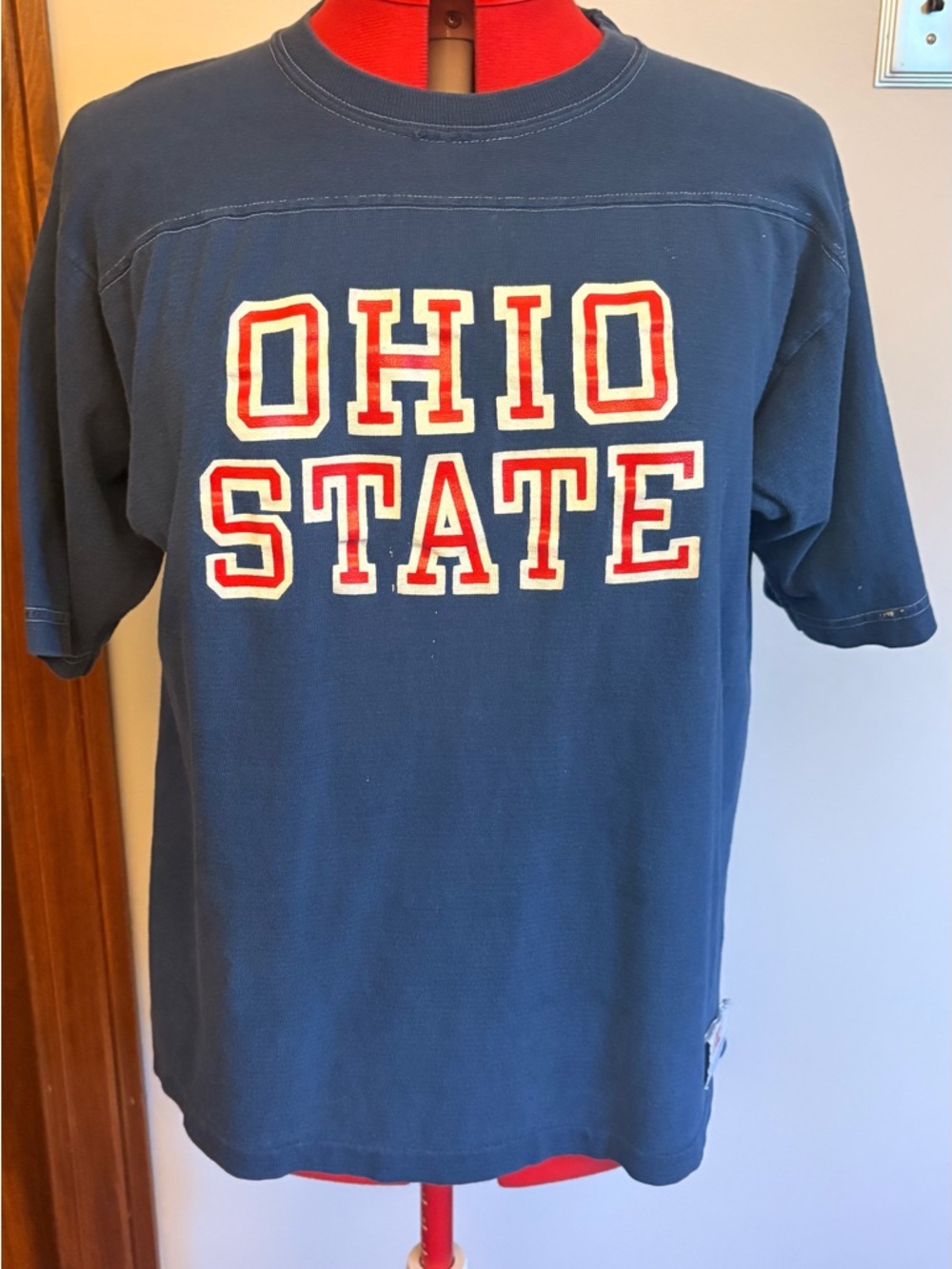Vintage Champion Ohio State Blue Graphic Tee XL